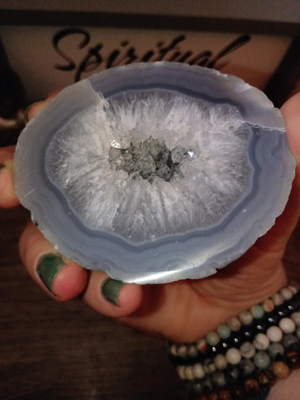 Druzy Agate Geode from Brazil - Picture 3 of 11